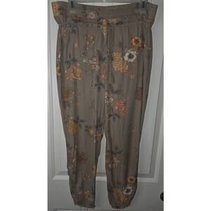 Democracy Tropical Casual Pull on Pants Size Small